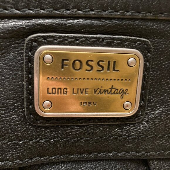 Fossil Black Long Live Vintage 1954 Wallet - Picture 7 of 8